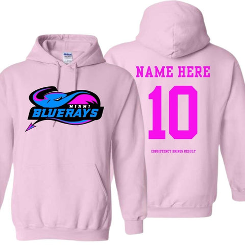 Miami Blue Rays Travel Basketball Women’s Unisex Hoodie